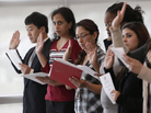 Immigrants take the U.S. oath of citizenship during a naturalization ceremony in Irving, Texas. Immigrants take the U.S. oath of citizenship during a naturalization ceremony in Irving, Texas.