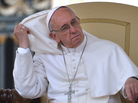 Pope Francis adjusts his pellegrina during his weekly general audience in St Peter's Square at the Vatican on Wednesday. Pope Francis adjusts his pellegrina during his weekly general audience in St Peter's Square at the Vatican on Wednesday.