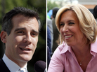 Los Angeles mayoral candidates Eric Garcetti and Wendy Greuel had similar records while serving together on the City Council. Los Angeles mayoral candidates Eric Garcetti and Wendy Greuel had similar records while serving together on the City Council.