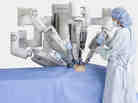 Many arms, one robot: the business end of the da Vinci system is seen in this media handout image from the manufacturer.