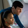 Zoe Saldana is Uhura and Zachary Quinto is Spock in the new J.J. Abrams-directed Star Trek: Into Darkness, the 12th installment in the franchise.
