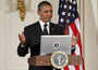 Few things likely please the Obama White House as a political battle fought on social media. Above, President Obama participates in a