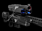 A TrackingPoint rifle features a high-tech scope that includes a laser rangefinder and a Wi-Fi server. A TrackingPoint rifle features a high-tech scope that includes a laser rangefinder and a Wi-Fi server.