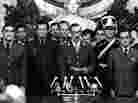 Gen. Jorge Rafael Videla (center) is sworn in as president in Buenos Aires after seizing power in 1976.