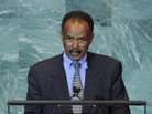 Eritrea's human rights record has been widely criticized under President Isaias Afwerki, shown here speaking at the United Nations General Assembly on Sept. 23, 2011. Eritrea's human rights record has been widely criticized under President Isaias Afwerki, shown here speaking at the United Nations General Assembly on Sept. 23, 2011.