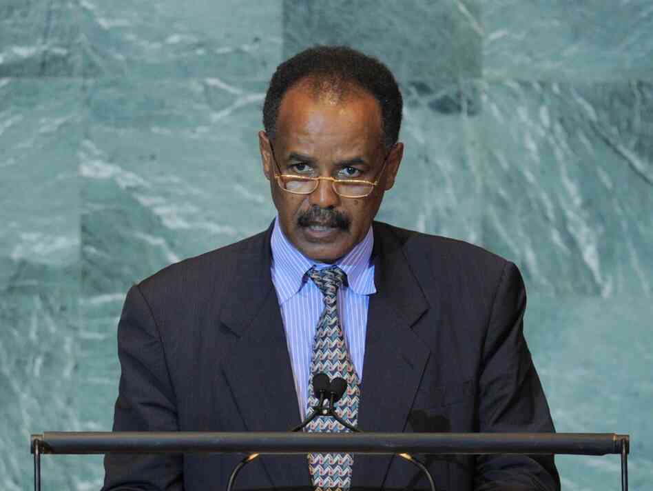 Eritrea's human rights record has been widely criticized under President Isaias Afwerki, shown here speaking at the United Nations General Assembly on Sept. 23, 2011. Eritrea's human rights record has been widely criticized under President Isaias Afwerki, shown here speaking at the United Nations General Assembly on Sept. 23, 2011.