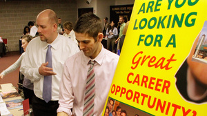 Students fill out applications during a job fair at the University of Illinois Springfield in February. Fed up with working for free, some interns are suing their employers. Students fill out applications during a job fair at the University of Illinois Springfield in February. Fed up with working for free, some interns are suing their employers.