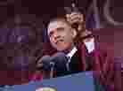 President Obama delivers the commencement address during a ceremony at Morehouse College on Sunday in Atlanta, Georgia.