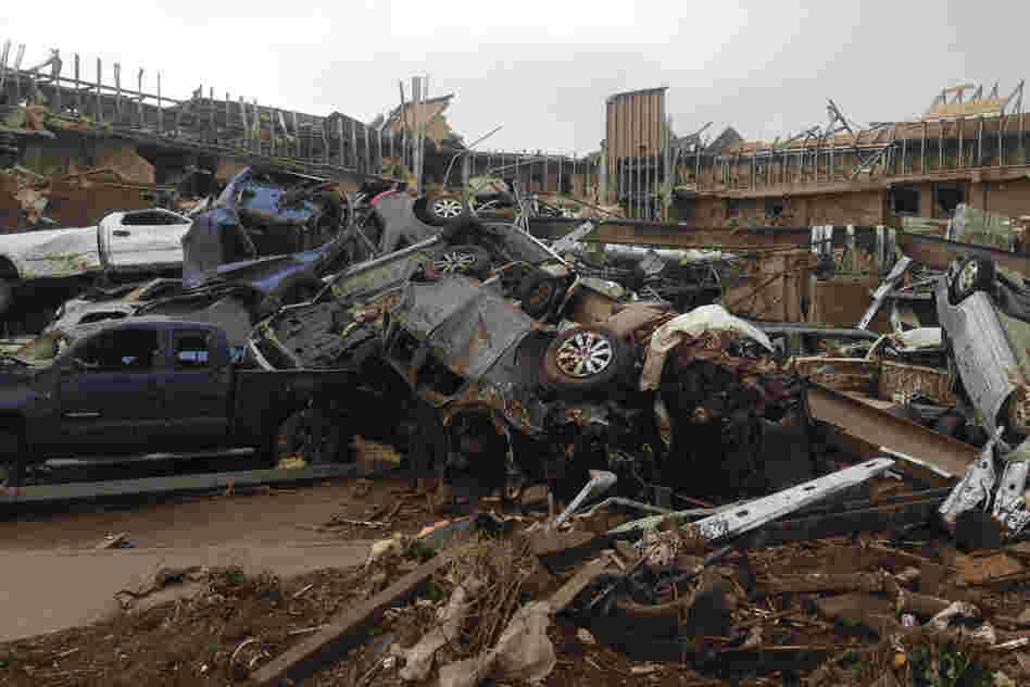 The tornado stayed on the ground for 40 minutes and traveled 20 miles.