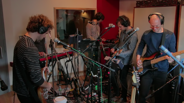 The National performs live at The Cutting Room studios in New York City.