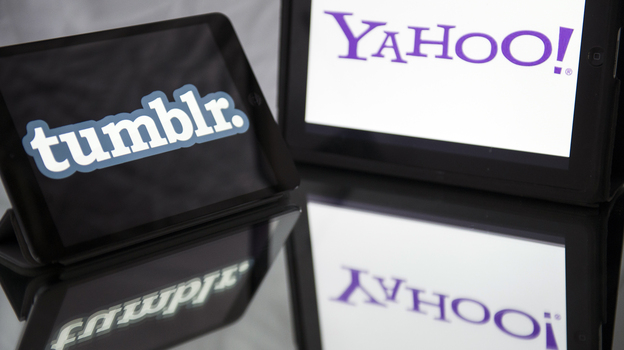 They're coming together: Yahoo will pay $1.1 billion to acquire Tumblr. (AFP/Getty Images)