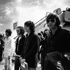 Ray Manzarek (far right) stands with fellow members of The Doors Jim Morrison (from right), Robby Krieger and John Densmore in 1968. Manzarek died Monday in Germany. He was 74.