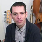 Jherek Bischoff in his home studio. Jherek Bischoff in his home studio.
