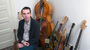 Jherek Bischoff in his home studio.