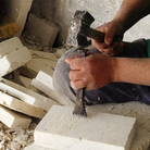 A worker chips away at Jerusalem stone, likely destined for a building facade somewhere in the world. Stone and marble is a big business in Palestinian towns near Bethlehem. Quarries are in Israeli-controlled areas, and access can be a challenge. A worker chips away at Jerusalem stone, likely destined for a building facade somewhere in the world. Stone and marble is a big business in Palestinian towns near Bethlehem. Quarries are in Israeli-controlled areas, and access can be a challenge.