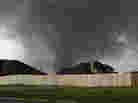 A tornado moves past homes in Moore, Okla. on Monday. A tornado moves past homes in Moore, Okla. on Monday.