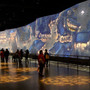 One of the highlights of the new China Art Palace in Shanghai is a giant digital rendering of a famous ancient scroll, "Along the River During Qingming Festival," which includes figures that walk and talk. The work was first presented at the 2010 World Expo in Shanghai.