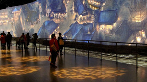 One of the highlights of the new China Art Palace in Shanghai is a giant digital rendering of a famous ancient scroll, "Along the River During Qingming Festival," which includes figures that walk and talk. The work was first presented at the 2010 World Expo in Shanghai. One of the highlights of the new China Art Palace in Shanghai is a giant digital rendering of a famous ancient scroll, "Along the River During Qingming Festival," which includes figures that walk and talk. The work was first presented at the 2010 World Expo in Shanghai.