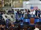 President Obama speaks at Ellicott Dredges in Baltimore on May 17. The trip followed a visit by the company's president to Capitol Hill to testify in support of the Keystone XL pipeline. The White House says Obama's speech had nothing to do with Keystone, but environmental groups have been frustrated with his stance on the issue.