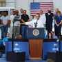 President Obama speaks at Ellicott Dredges in Baltimore on May 17. The trip followed a visit by the company's president to Capitol Hill to testify in support of the Keystone XL pipeline. The White House says Obama's speech had nothing to do with Keystone, but environmental groups have been frustrated with his stance on the issue.