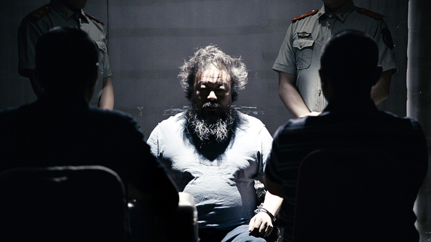 The video for Chinese artist Ai Weiwei's newly released song starts by re-creating the conditions of his captivity during the 81 days he was held in police detention in 2011, and later dissolves into a dystopian nightmare.