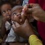 A baby receives a polio vaccine at the Medina Maternal Child Health center in Mogadishu, Somalia. The country has one of the lowest immunization rates in the world. A baby receives a polio vaccine at the Medina Maternal Child Health center in Mogadishu, Somalia. The country has one of the lowest immunization rates in the world.