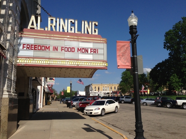 Activists supporting Hershberger have set up camp across the street from the Sauk County courthouse, in the Al Ringling Theatre.