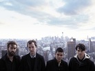 Vampire Weekend (left to right: Chris Tomson, Chris Baio, Rostam Batmanglij, Ezra Koenig) met while they were all students at Columbia University. Vampire Weekend (left to right: Chris Tomson, Chris Baio, Rostam Batmanglij, Ezra Koenig) met while they were all students at Columbia University.