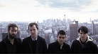 Vampire Weekend (left to right: Chris Tomson, Chris Baio, Rostam Batmanglij, Ezra Koenig) met while they were all students at Columbia University. Vampire Weekend (left to right: Chris Tomson, Chris Baio, Rostam Batmanglij, Ezra Koenig) met while they were all students at Columbia University.