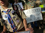 Members of Scouts for Equality hold a rally to call for equality and inclusion for gays in the Boy Scouts of America on Wednesday.