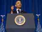 President Obama speaks about his administration's drone and counterterrorism policies at the National Defense University on Thursday.
