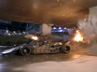 This little skeleton-of-the-Batmobile-y looking thing is actually one of the vehicles on display in Fast & Furious 6. This little skeleton-of-the-Batmobile-y looking thing is actually one of the vehicles on display in Fast & Furious 6.