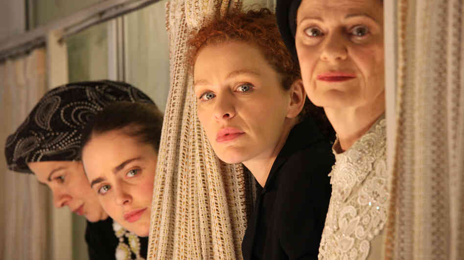 Domestic drama: Among the ultra-Orthodox world of Tel Aviv's Haredi Jews, Rivka (Irit Sheleg, left) and her daughter Shira (Hadas Yaron, second from left, with Hila Feldman and Razia Israeli) are confronted with a dilemma after a death in the family. Domestic drama: Among the ultra-Orthodox world of Tel Aviv's Haredi Jews, Rivka (Irit Sheleg, left) and her daughter Shira (Hadas Yaron, second from left, with Hila Feldman and Razia Israeli) are confronted with a dilemma after a death in the family.