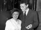 Georges Moustaki with Edith Piaf in New York in 1958. Moustaki wrote the lyrics to "Milord," one of Piaf's biggest hits.