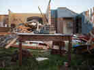 Homes in the Heatherwood subdivision of Moore, Okla., were splintered by the tornado that swept through the area Monday.