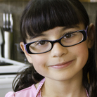 Hannah Robertson, 9, and her mom, blogger Kia Robertson — with the makings for kale chips, of course.