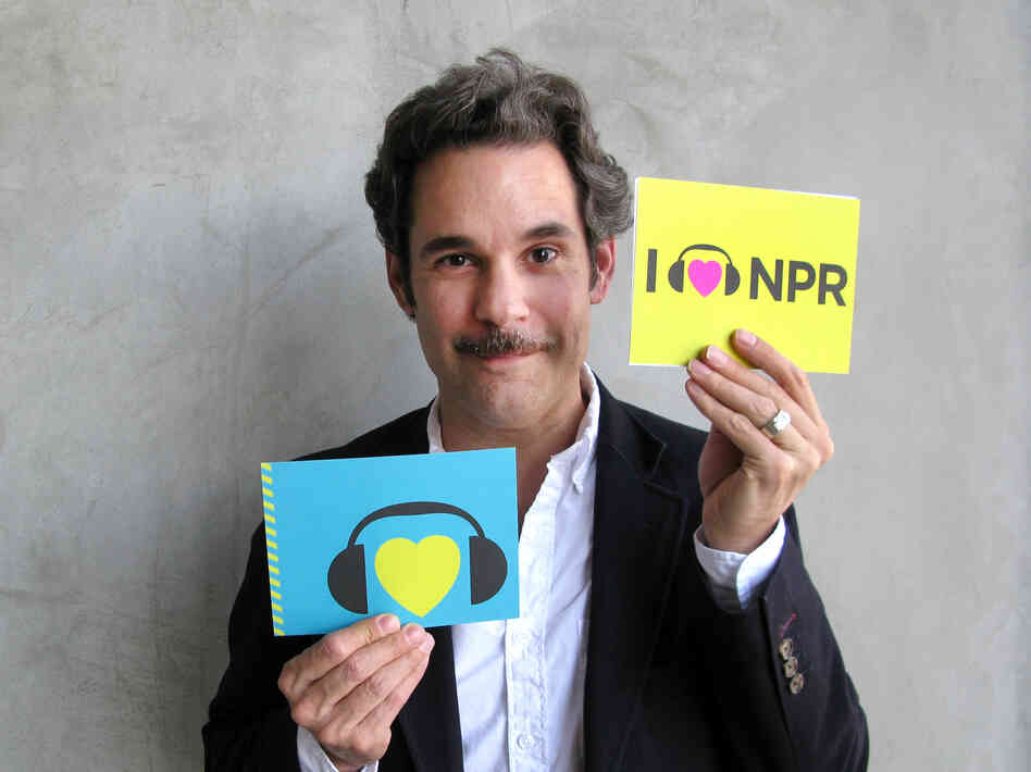 Paul F. Tompkins at NPR West. Paul F. Tompkins at NPR West.
