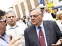 Maricopa County Sheriff Joe Arpaio (right) attends a rally for the Tea Party Express in 2010.