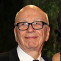 The head of News Corp., Rupert Murdoch, arrives at the Vanity Fair Oscar Party in February.