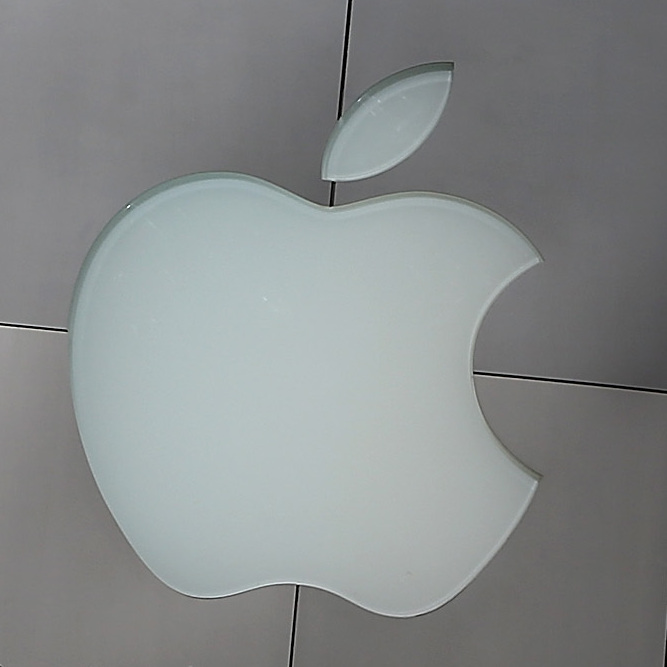 A person walks by an Apple Store on April 23, 2013 in San Francisco, California.