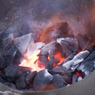 Lump charcoal can burn hotter and can be made with specific woods that impart desirable flavors on food. Lump charcoal can burn hotter and can be made with specific woods that impart desirable flavors on food.