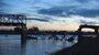The scene near Mount Vernon, Wash., Thursday evening after part of an Interstate-5 bridge collapsed into the Skagit River.