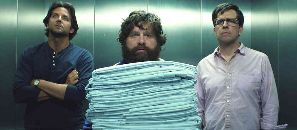 Dazed And Confused (And Just Plain Lazy): Zach Galifianakis (center), with Ed Helms and Bradley Cooper, is back for a third Hangover film. Dazed And Confused (And Just Plain Lazy): Zach Galifianakis (center), with Ed Helms and Bradley Cooper, is back for a third Hangover film.