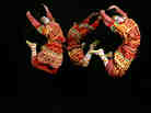 An image from the 2013 production of Le Sacre du Printemps by the Joffrey Ballet, Chicago, reflects the hard jumps and stamps of Vaslav Nijinsky's original choreography.