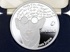 A commemorative 10-euro coin featuring James Joyce bears an image of the author that his literary estate did not approve. It also misquotes his work. A commemorative 10-euro coin featuring James Joyce bears an image of the author that his literary estate did not approve. It also misquotes his work.