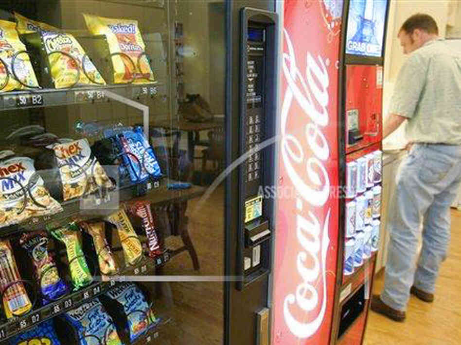 Vending machines at the University of Arkansas in Little Rock, Ark., were stocked with more healthful snacks in 2006. Vending machines at the University of Arkansas in Little Rock, Ark., were stocked with more healthful snacks in 2006.