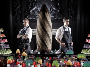 Sam Bompas (left) and Harry Parr made names for themselves with spectacular gelatin creations. Sam Bompas (left) and Harry Parr made names for themselves with spectacular gelatin creations.