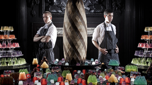 Sam Bompas (left) and Harry Parr made names for themselves with spectacular gelatin creations.