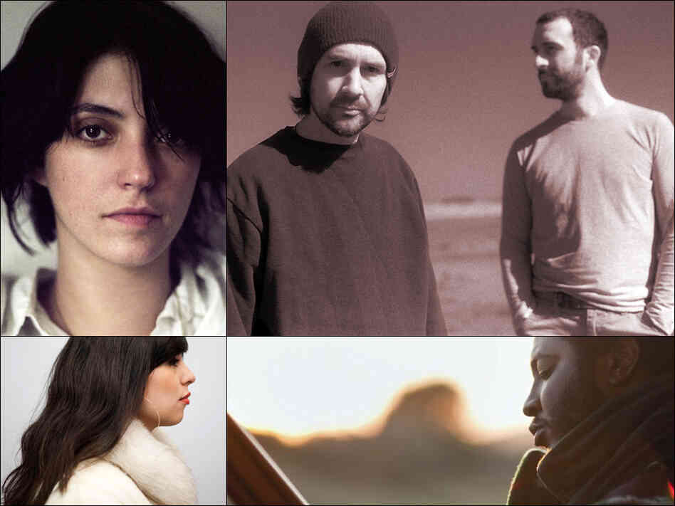 Clockwise from upper left: Sharon Van Etten, Boards Of Canada, Thundercat, Natasha Kmeto Clockwise from upper left: Sharon Van Etten, Boards Of Canada, Thundercat, Natasha Kmeto