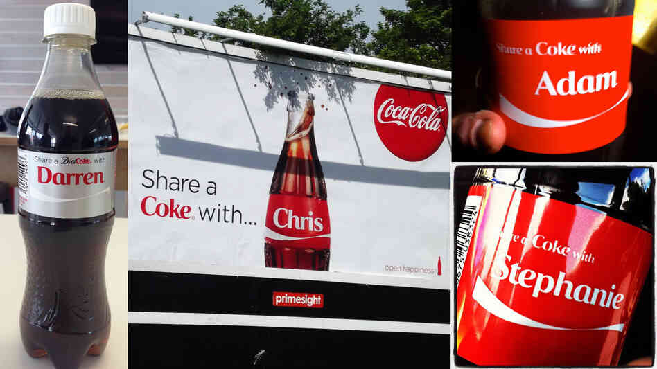 Share a Coke with ... (enter name here). Share a Coke with ... (enter name here).